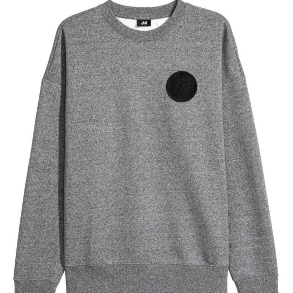 H&M The Weeknd Collection Gray Crew Neck
